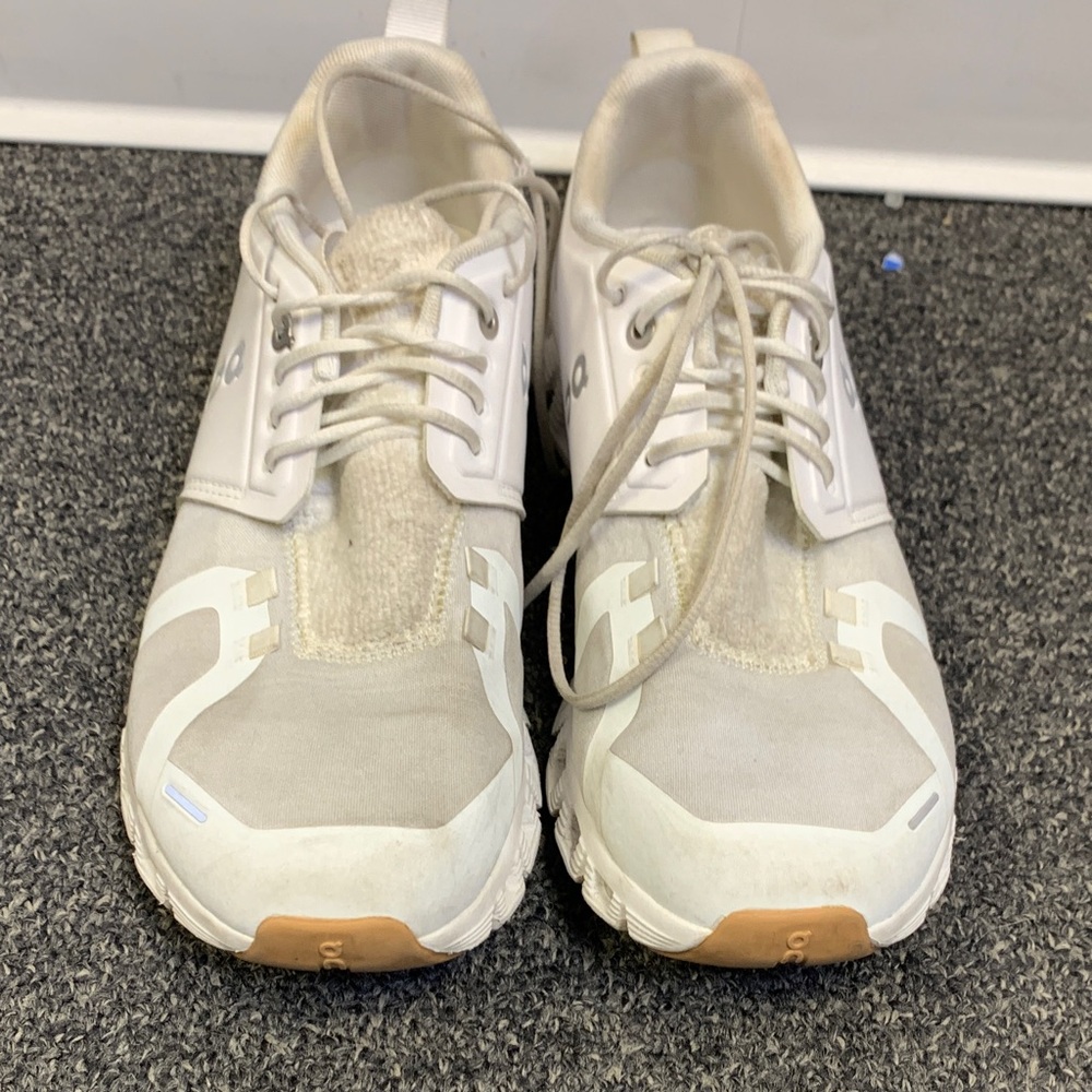 On Cloud White Athletic Sneakers
